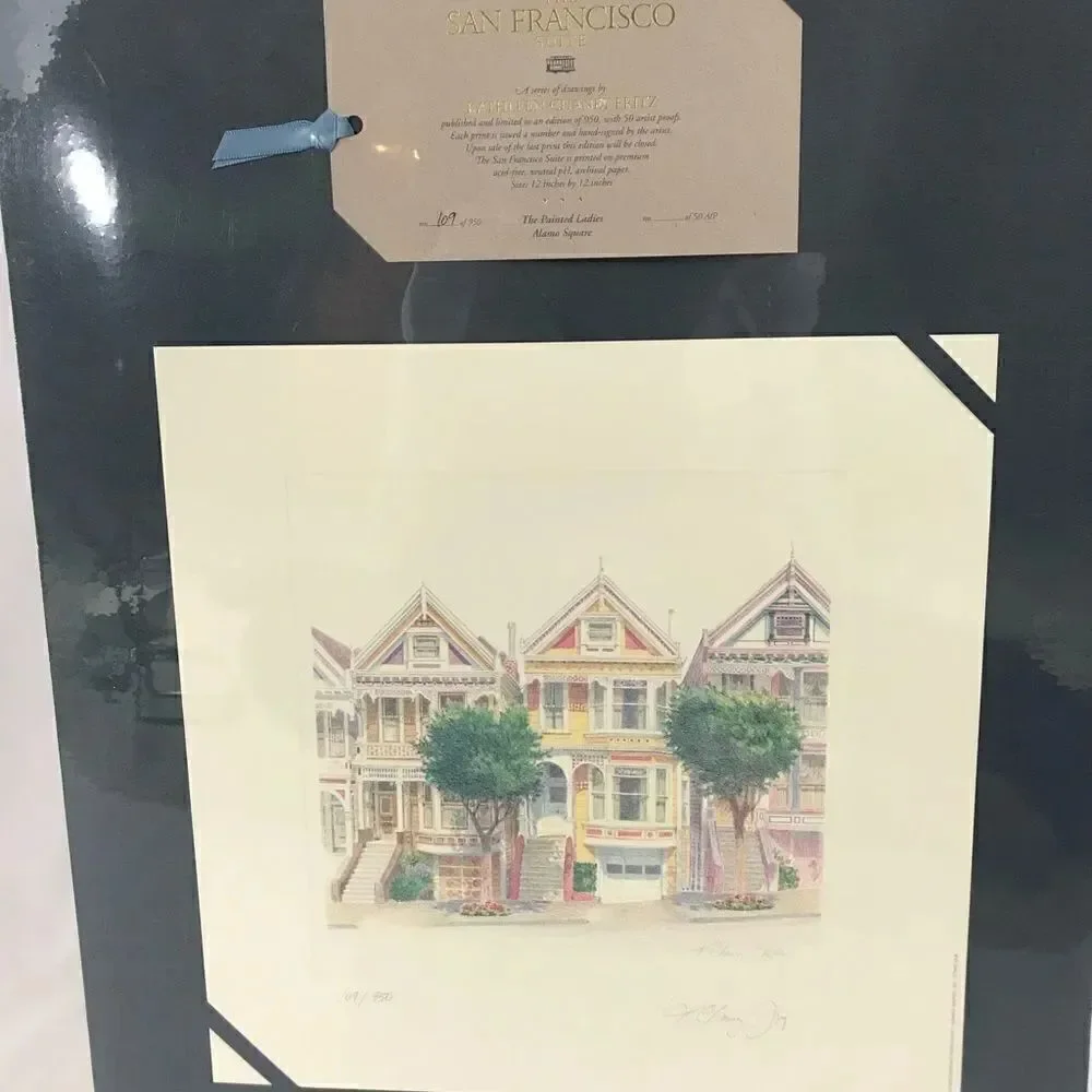 NWT Kathleen Chaney Fritz Painted Ladies Print